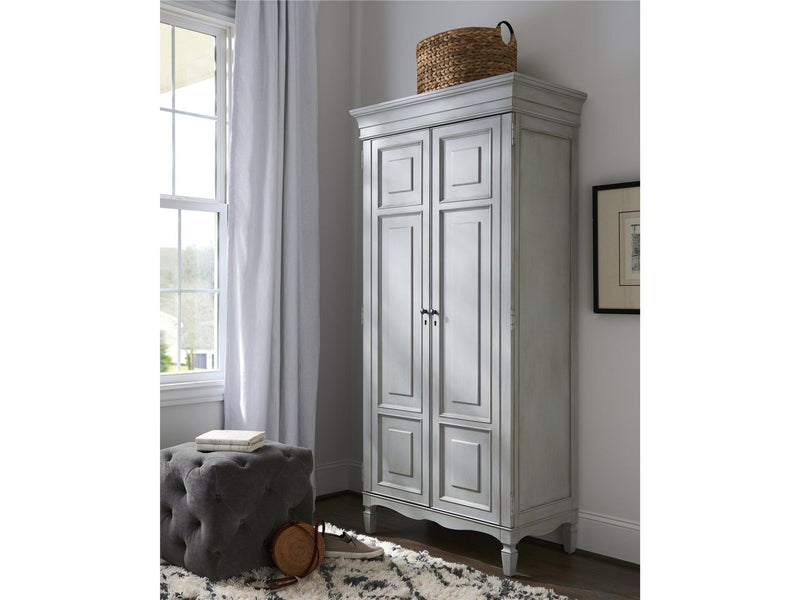 Summer Hill - French Gray - Tall Cabinet - Pearl Silver.