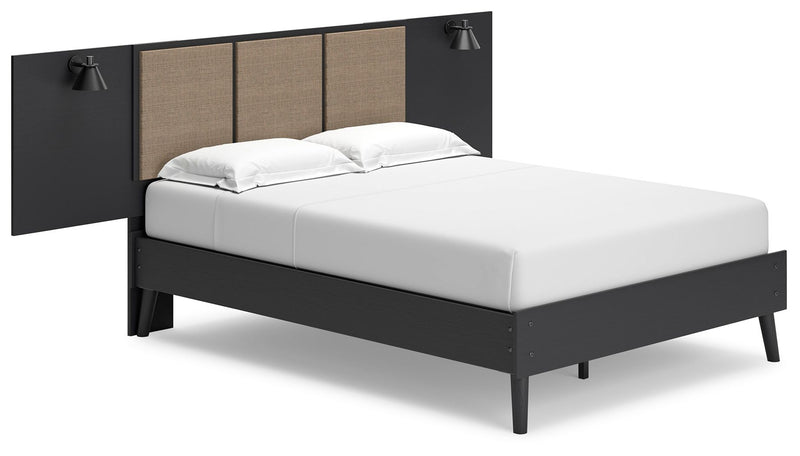 Charlang - Panel Platform Bed With Extensions