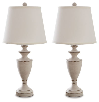 Dorcher - Antique Gray - Metal Table Lamp (Set of 2).