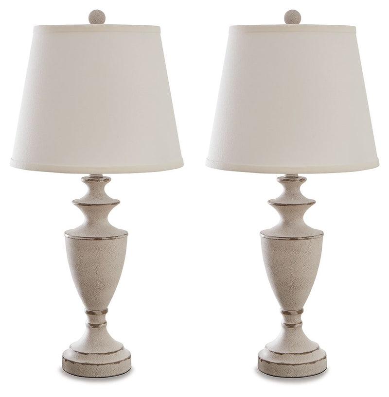 Dorcher - Antique Gray - Metal Table Lamp (Set of 2).