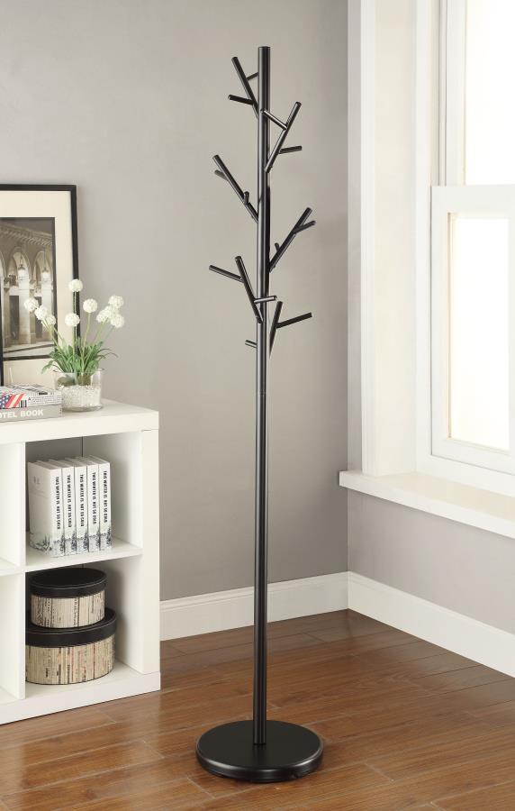 Clover - 18-Hook Coat Rack - Black.