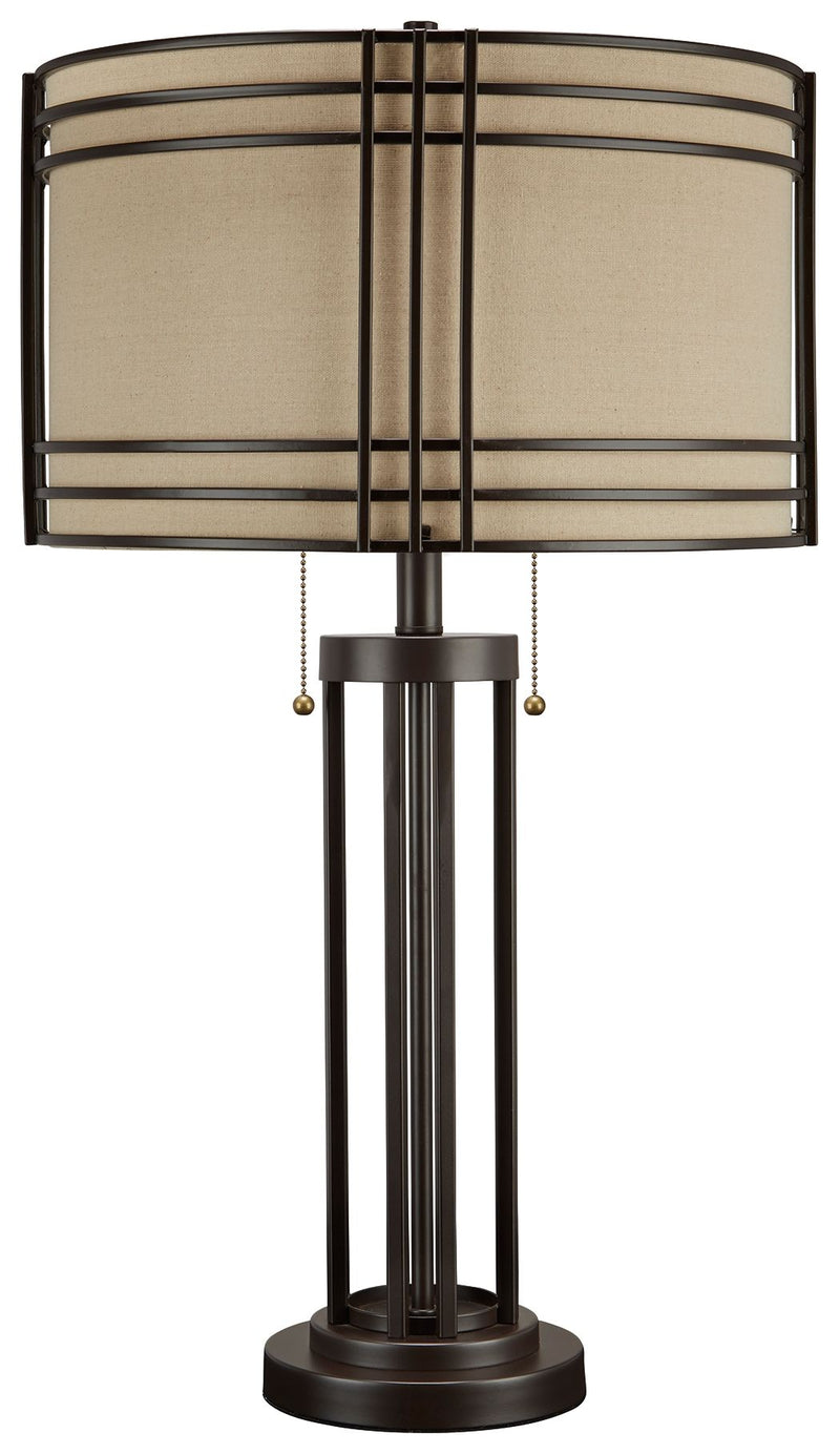 Hanswell - Dark Brown - Metal Table Lamp.