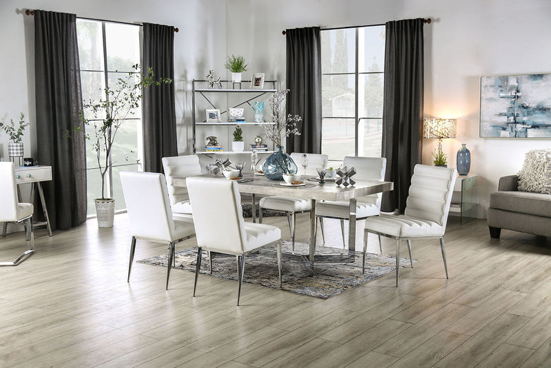 Sindy - Dining Table - Light Gray - Grand Furniture GA