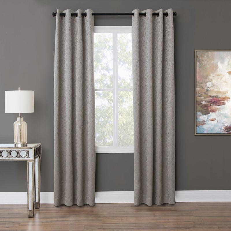 Aspen - Grommet Top Panel Weighted Corners Window Treatment - Curtains & Drapes - Grand Furniture GA