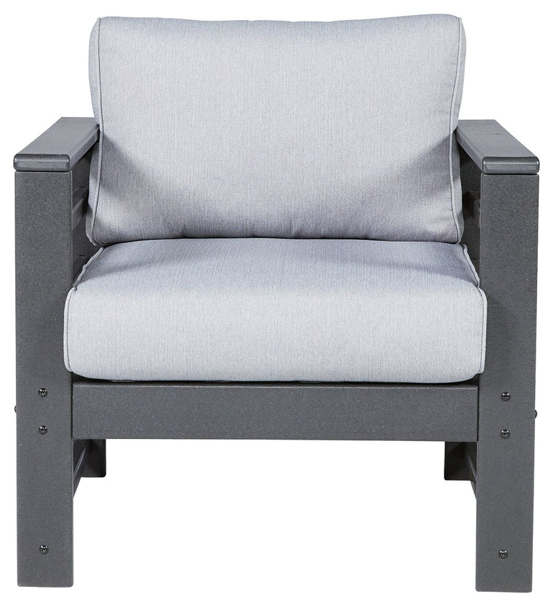 Amora - Charcoal Gray - Lounge Chair W/Cushion (Set of 2) - Grand Furniture GA