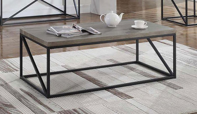 Birdie - Rectangular Coffee Table - Sonoma Grey.