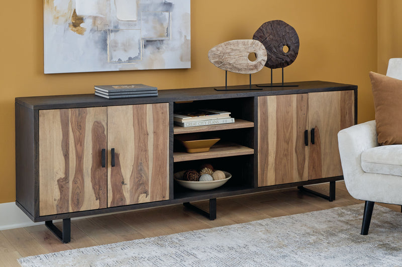 Bellwick - Natural / Brown - Accent Cabinet.
