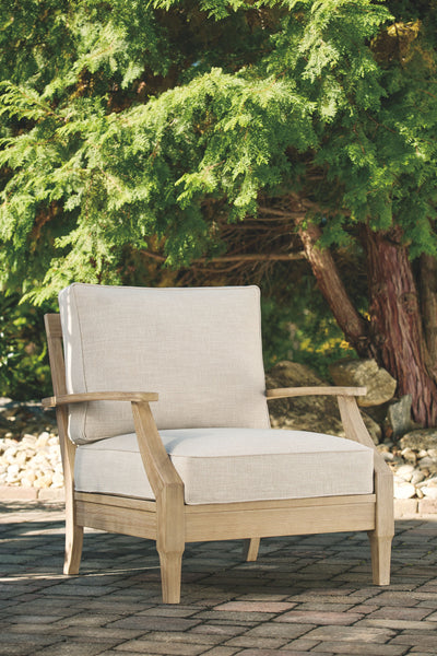 Clare - Beige - Lounge Chair W/Cushion.