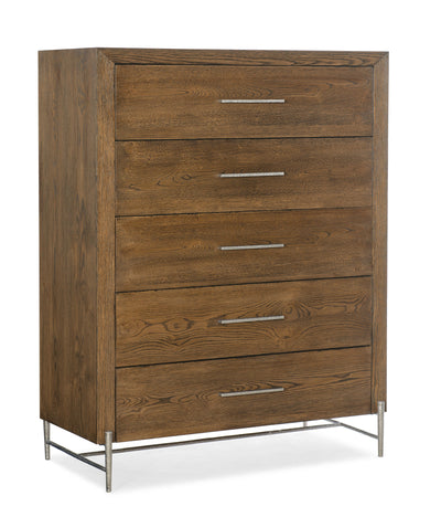 Chapman - 5-Drawer Chest - Brown, Light.