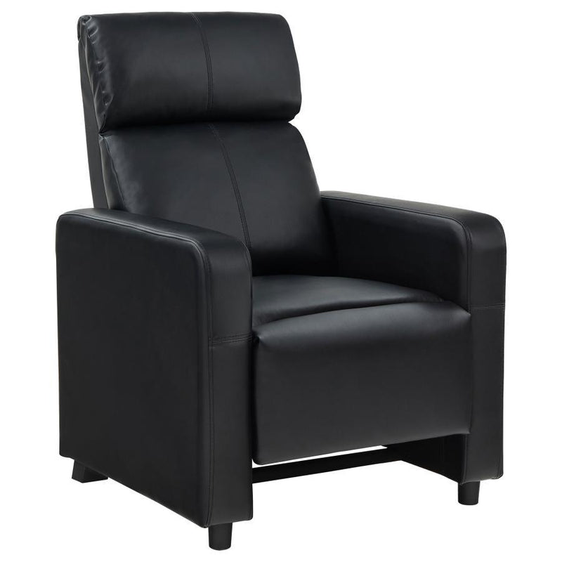 Toohey - Home Theater Push Back Recliner - Black.