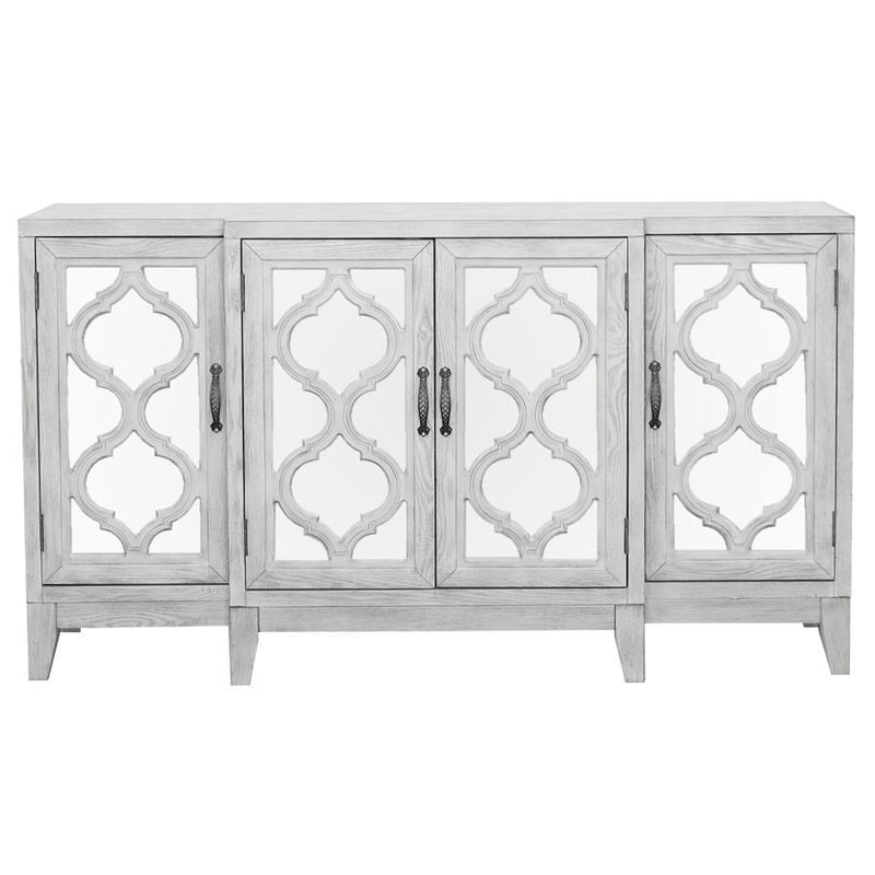 Mckellen - 4-Door Accent Cabinet - Antique White