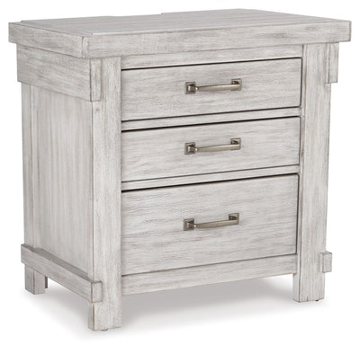 Brashland - White - Three Drawer Night Stand.