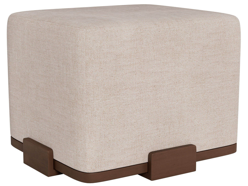 Wilshire Ottoman - Special Order - Pearl Silver