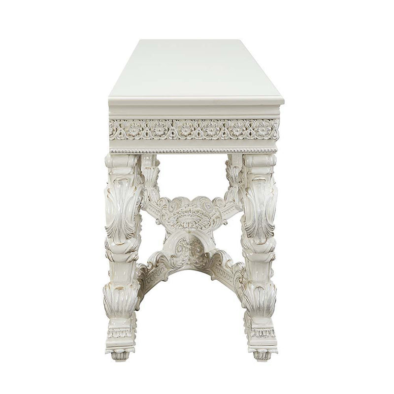 Adara - Sofa Table - Antique White Finish - Grand Furniture GA