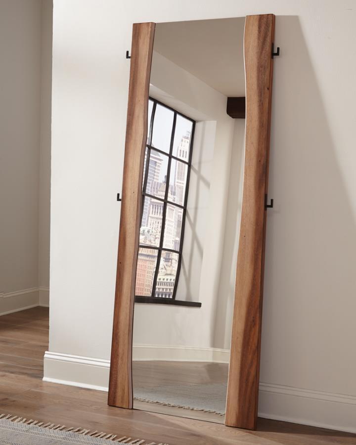 Winslow - Standing Mirror - Smokey Walnut and Coffee Bean.