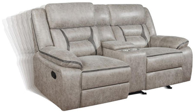 Greer - Glider Loveseat W/ Console