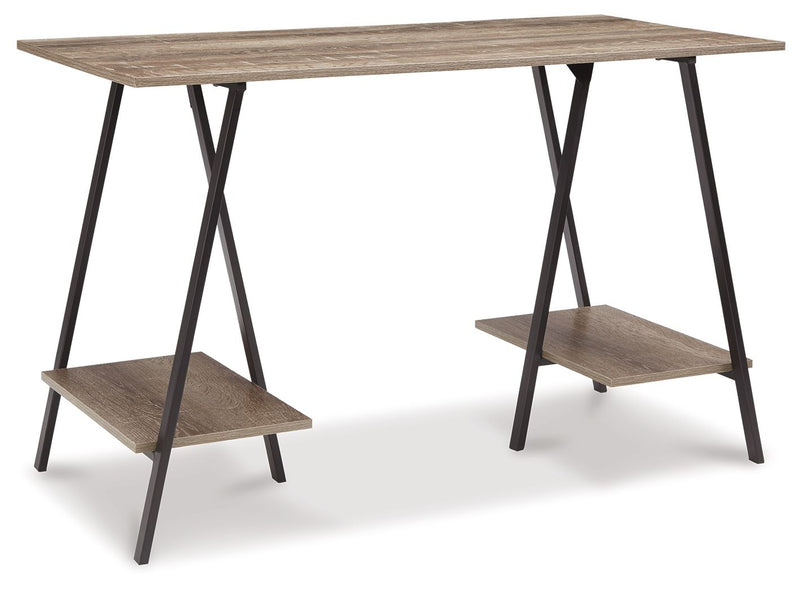 Bertmond - Black / Gray - Home Office Desk.