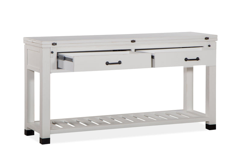 Harper Springs - Flip Top Sofa Table - Silo White.