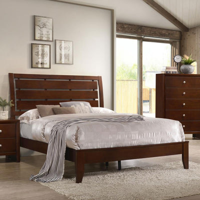 Serinity - Panel Bed with Cut-out Headboard - Grand Furniture GA