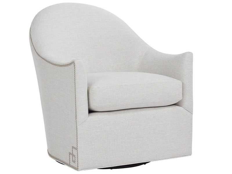 Roscoe Swivel Chair - Special Order - Pearl Silver.