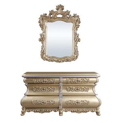 Seville - Server - Gold Finish - Grand Furniture GA