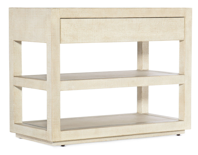 Cascade - 1-Drawer 1-Shelf Nightstand - Beige.