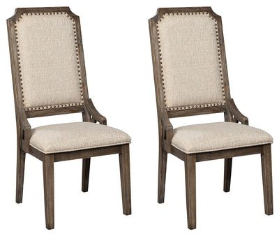 Wyndahl - Rustic Brown - Dining Uph Side Chair (Set of 2) - Framed Back.