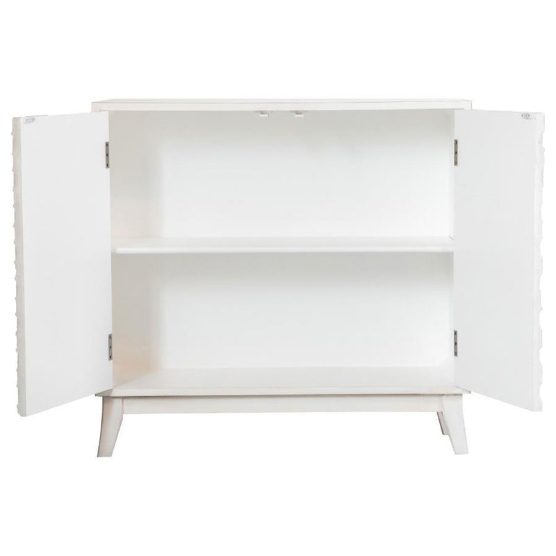 Gambon - Rectangular 2-Door Accent Cabinet - White.