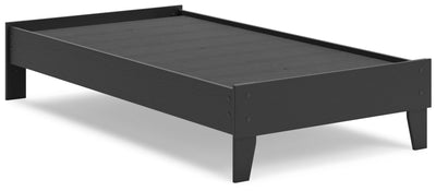 Socalle - Black - Twin Platform Bed