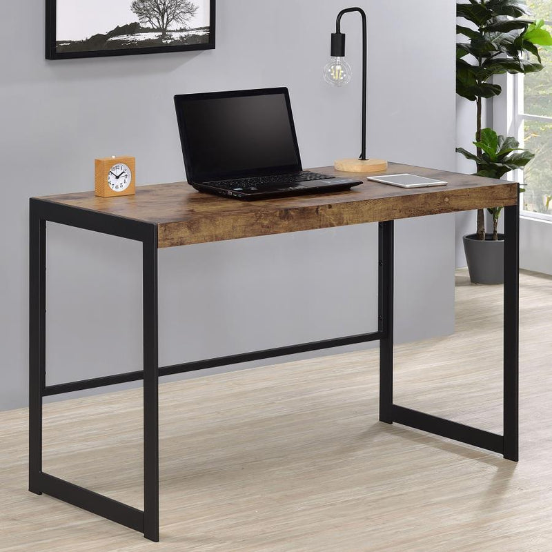 Estrella - Writing Desk - Antique Nutmeg and Gunmetal.