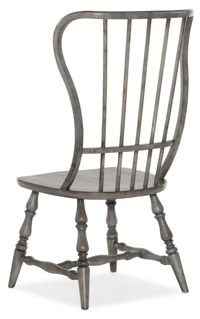 Ciao Bella - Spindle Back Side Chair - Speckled Gray.