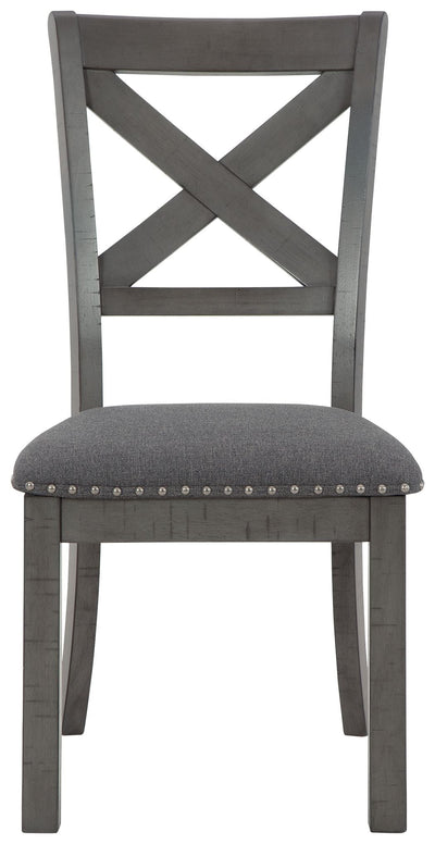 Myshanna - Gray - Dining Uph Side Chair (Set of 2)