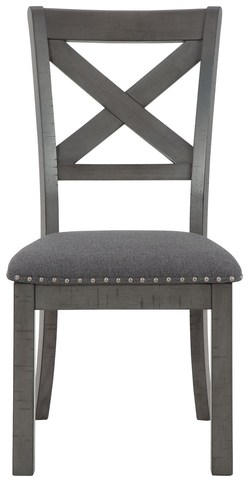 Myshanna - Gray - Dining Uph Side Chair (Set of 2)
