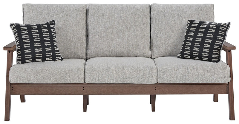 Emmeline - Brown / Beige - Sofa With Cushion.