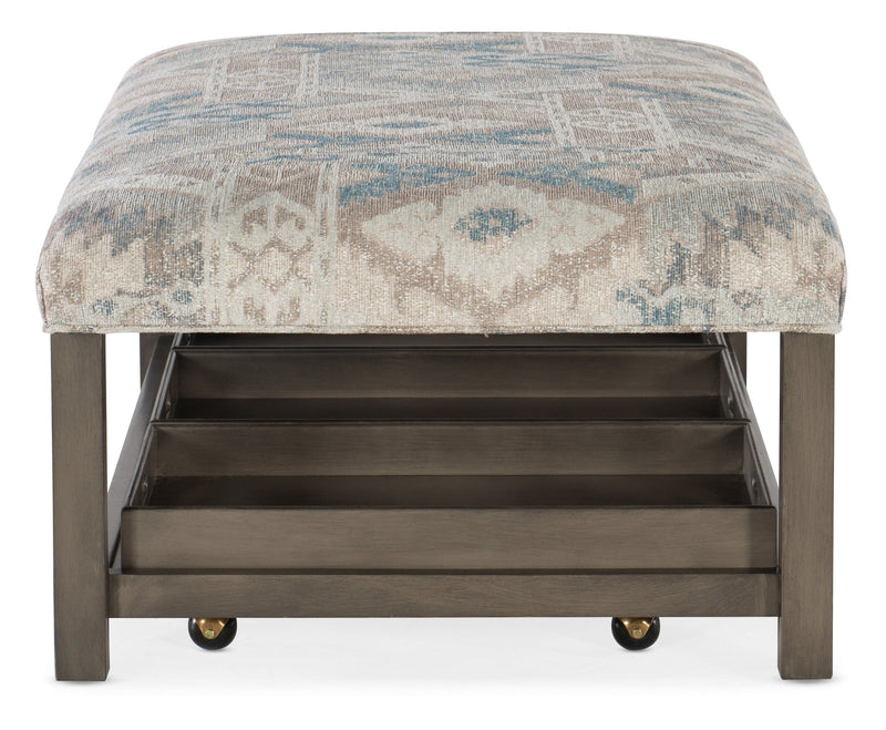 Hollis - Rectangle Non-Tufted Tray Ottoman