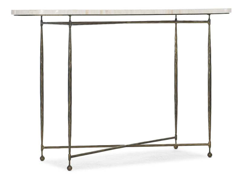 Commerce And Market - Console Table - Dark Gray / Beige.