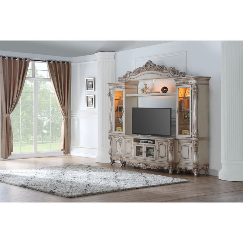 Gorsedd - Entertainment Center - Antique White - Grand Furniture GA