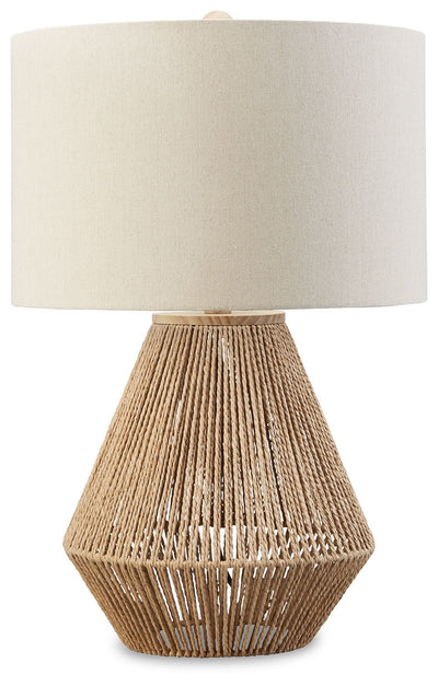 Clayman - Natural / Brown - Paper Table Lamp.