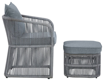 Coast Island - Dark Gray - Chair/Otto W/Cush/Table (Set of 3).