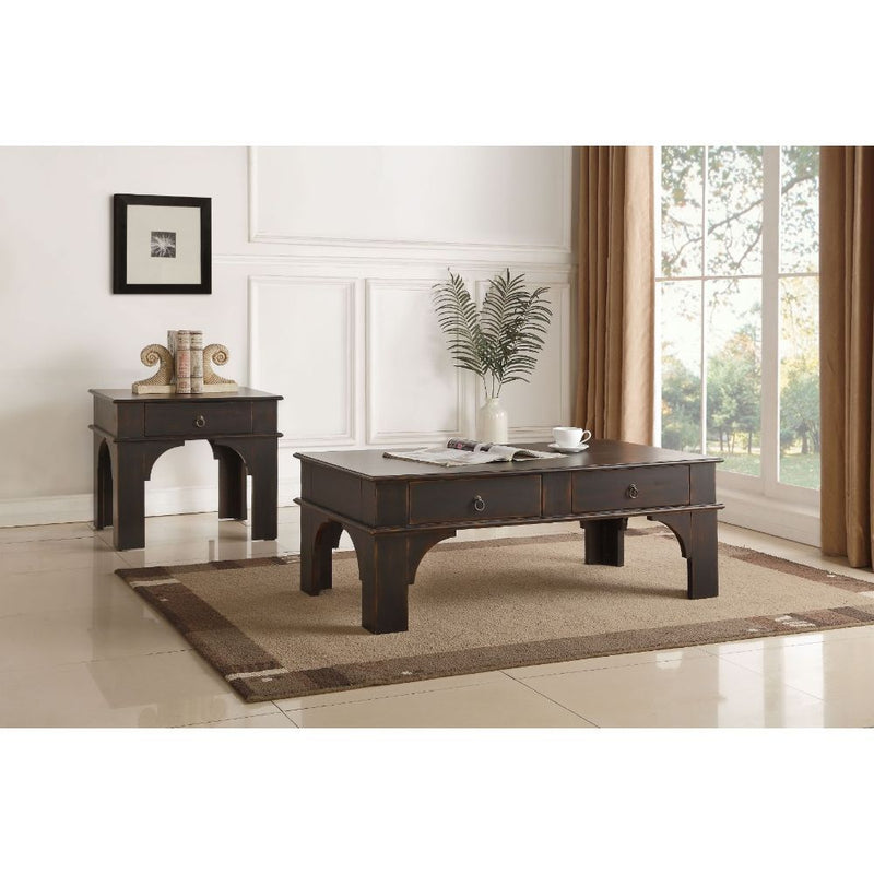 Elvira - End Table - Antique Espresso - Grand Furniture GA