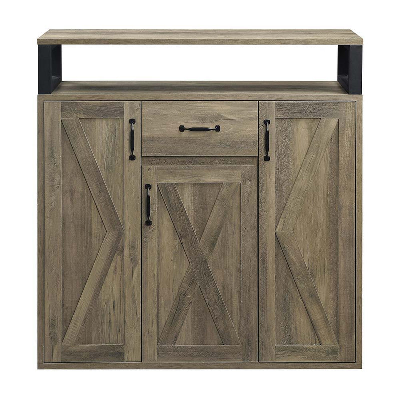 Abiram - Server - Rustic Oak Finish - Grand Furniture GA