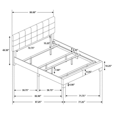 Mapes - Tufted Upholstered Bed