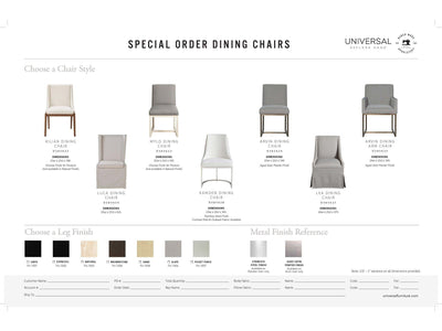 Kilian - Dining Chair - Special Order - Pearl Silver