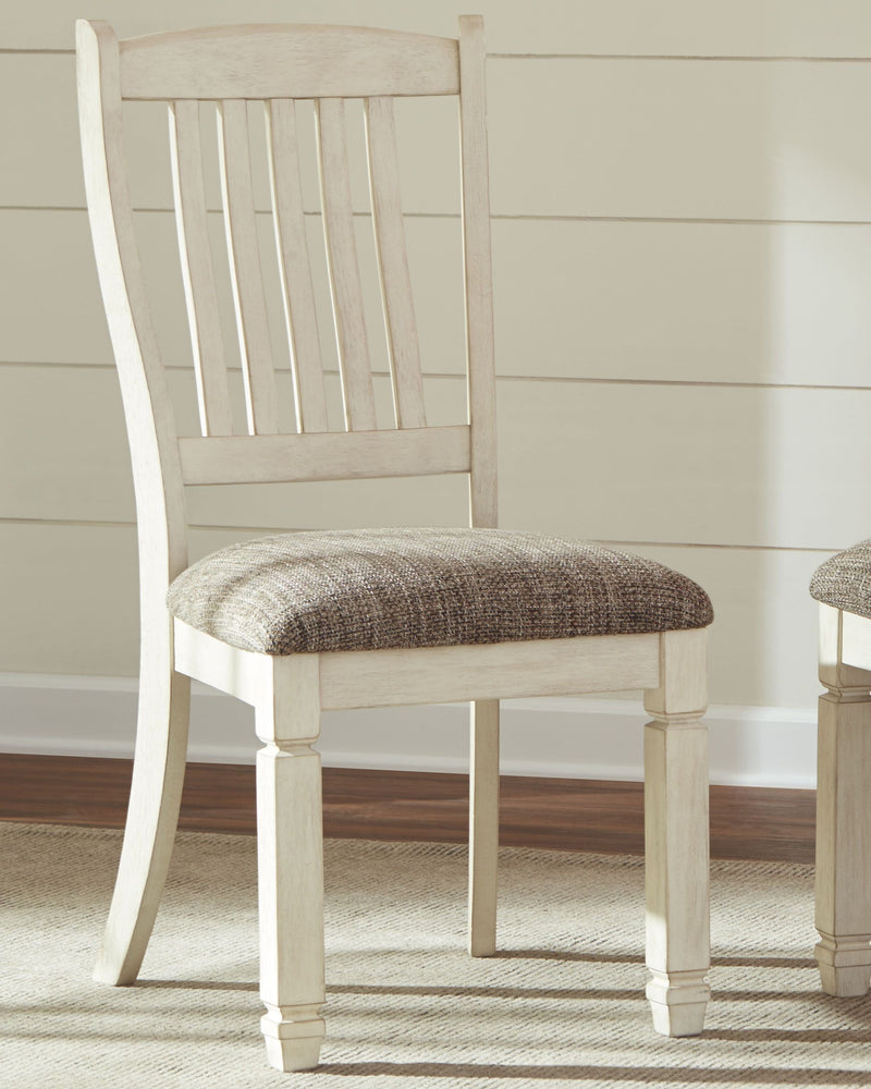 Bolanburg - Brown / Beige - Dining Uph Side Chair (Set of 2) - Rake Back.