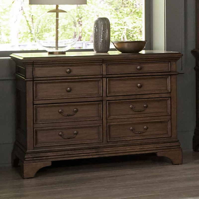 Hartshill - 5-Drawer File Cabinet - Burnished Oak.