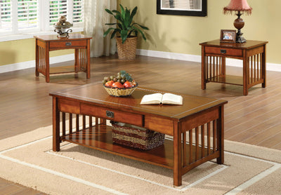 Seville - 3 Piece Table Set - Antique Oak - Grand Furniture GA