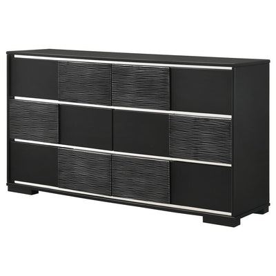 Blacktoft - 6-Drawer Dresser - Black - Grand Furniture GA