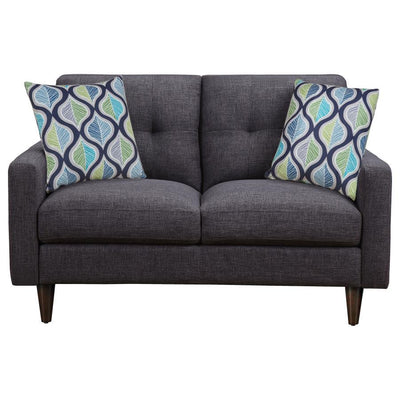 Watsonville - Tufted Back Loveseat - Grey.