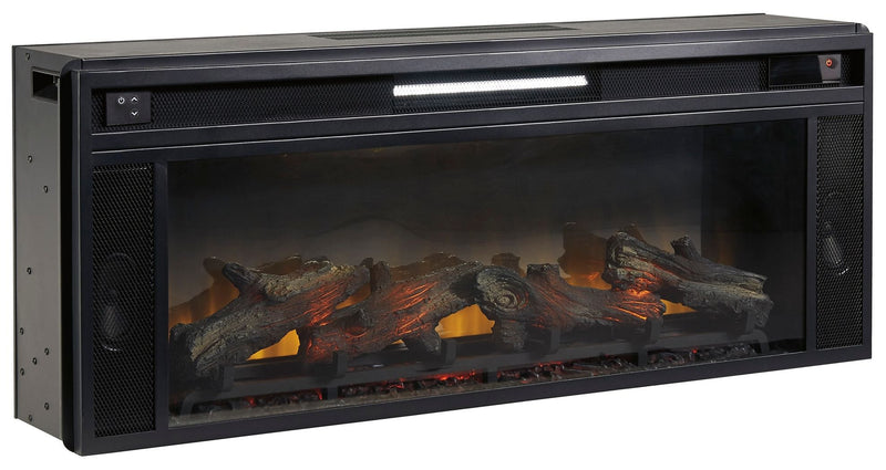 Entertainment - Black - Fireplace Insert - Rectangular.