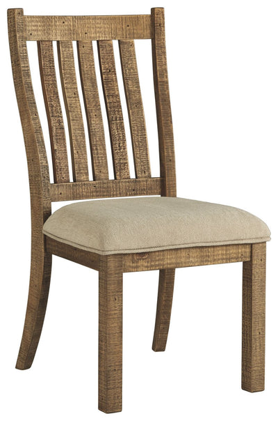 Grindleburg - Light Brown - Dining Uph Side Chair (Set of 2).